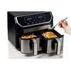 Air Fryer Frytkownica beztłuszczowa ARIETE 4625/00 z podwójnym koszem Funkcje Programator czasowy, Regulacja temperatury, Filtr antyzapachowy