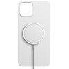 Etui 3MK Hardy Silicone MagCase do Apple iPhone 15 Plus Srebrno-biały Materiał Mikrofibra