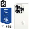 Szkło hartowane na obiektyw 3MK Lens Protection Pro do Apple iPhone 15 Pro Max Srebrny