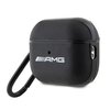 Etui AMG Leather White Logo do Apple AirPods Pro 2 gen Czarny Wodoodporność Nie