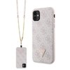 Etui GUESS Crossbody 4G Metal Logo do Apple iPhone 11/Xr Różowy