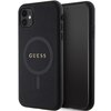 Etui GUESS Saffiano MagSafe do Apple iPhone 11/Xr Czarny