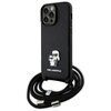 Etui KARL LAGERFELD Crossbody Saffiano Metal do Apple iPhone 14 Pro Max Czarny