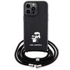 Etui KARL LAGERFELD Crossbody Saffiano Metal do Apple iPhone 14 Pro Max Czarny Seria telefonu iPhone