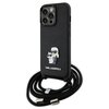 Etui KARL LAGERFELD Crossbody Saffiano Metal do Apple iPhone 13/13 Pro Czarny