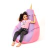Pufa worek GO GIFT Jednorożec 3 L Różowo-fioletowy 105 x 80 cm Materiał Oxford