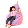 Pufa worek GO GIFT Jednorożec Różowo-fioletowy XXL 140 x 100 cm Materiał Oxford