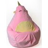 Pufa worek GO GIFT Jednorożec 4 Różowy L 105 x 80 cm Materiał Oxford