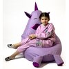 Pufa worek GO GIFT Jednorożec z ustami XL Fioletowy 130 x 90 cm Rodzaj Pufa-worek