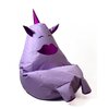 Pufa worek GO GIFT Jednorożec z ustami Fioletowy XXL 140 x 100 cm