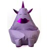 Pufa worek GO GIFT Jednorożec z ustami Fioletowy L 105 x 80 cm Materiał Oxford