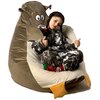 Pufa worek GO GIFT Sowa Brązowo-beżowy 105 x 80 cm Rodzaj Pufa-worek