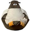 Pufa worek GO GIFT Sowa Brązowo-beżowy 105 x 80 cm