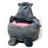 Pufa worek GO GIFT Kotek Szary L 105 x 80 cm