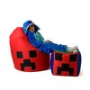 Pufa worek GO GIFT Minecraft XXL Czerwony 110 x 90 cm Rodzaj Pufa-worek