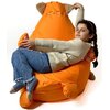 Pufa worek GO GIFT Kotek Pomarańczowy XL 130 x 90 cm Glębokość [cm] 90