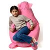 Pufa worek GO GIFT Kotek L Różowy 105 x 80 cm Materiał Oxford
