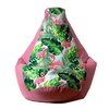 Pufa worek GO GIFT Grusza Flaming Wielokolorowy XL 130 x 90 cm