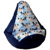Pufa worek GO GIFT Grusza XL Granatowy-Kraina Lodu 90 x 130 cm