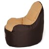 Pufa worek GO GIFT Boss XXL Brązowo-beżowy 140 x 90 cm Materiał Oxford
