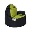 Pufa worek GO GIFT Coffee XXL Czarno-oliwkowy 120 x 80 cm Materiał Oxford