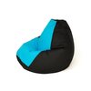 Pufa worek GO GIFT Grusza Czarno-niebieski XXL 140 x 100 cm Materiał Oxford
