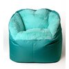 Pufa worek GO GIFT Fluffy Miętowy XXL 140 x 90 cm Materiał Shaggy