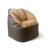 Pufa worek GO GIFT Fluffy Brązowy XXL 140 x 90 cm Materiał Oxford
