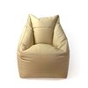 Pufa worek GO GIFT Komfort XXL Kremowy 140 x 90 cm Materiał Oxford