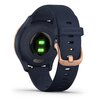U Zegarek sportowy GARMIN Vivomove 3S Biało-złoty Kształt Okrągły