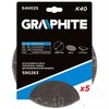 Siatka ścierna GRAPHITE 54H025 (5 szt.) Rodzaj Siatka ścierna