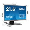Monitor IIYAMA ProLite T2252MSC-B2 21.45" 1920x1080px IPS Przeznaczenie Do domu i biura