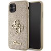 Etui GUESS Glitter Script Big 4G do Apple iPhone 11/Xr Złoty