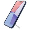 Niebieskie etui na telefon z widocznym ekranem, na którym wyświetla się godzina 02:45 oraz data "MAR. 25". Etui ma teksturowaną powierzchnię i otwór na przycisk boczny, a także miejsce na smyczkę.