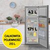 Lodówka SHARP SJ-FTB01ITXLE-EU 145cm Inox Bezszronowa (No Frost) Brak