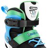 Rolki SPOKEY Joy (rozmiar 31-34) Czarno-zielono-niebieski Zapięcie Rzep