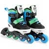 Rolki SPOKEY Joy (rozmiar 31-34) Czarno-zielono-niebieski Łożyska ABEC-7 Carbon