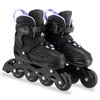 Rolki SPOKEY Matty (rozmiar 35-38) Czarno-fioletowy Łożyska ABEC-7 Carbon