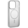 Etui PURO Gradient Mag MagSafe do Apple iPhone 15 Pro Srebrny
