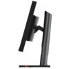 Monitor o smukłej konstrukcji z widocznym ramieniem montażowym i podstawą, przedstawiony z profilu. Produkt ma nowoczesny design z czarnym wykończeniem.
