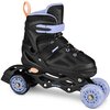 Łyżworolki SPOKEY Quattro 4w1 (rozmiar 30-33) Czarno-fioletowy Płoza Stalowa