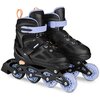 Łyżworolki SPOKEY Quattro 4w1 (rozmiar 34-37) Czarno-fioletowy Zapięcie Rzep