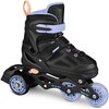 Łyżworolki SPOKEY Quattro 4w1 (rozmiar 38-41) Czarno-fioletowy Łożyska ABEC-7 Carbon