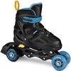 Łyżworolki SPOKEY Quattro 4w1 (rozmiar 34-37) Czarno-niebieski Płoza Aluminiowa
