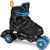 Łyżworolki SPOKEY Quattro 4w1 (rozmiar 38-41) Czarno-niebieski Płoza Aluminiowa
