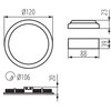 Pierścień oprawy punktowej KANLUX Rounda V2LED6W-WW-B Czarny Źródło światła w komplecie Tak