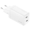 Ładowarka sieciowa 4SMARTS PDPlug Dual 45W GAN Biały Kabel w zestawie Brak