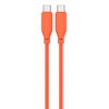 Kabel USB-C - USB-C 4SMARTS High Flex 60W 1.5 m Pomarańczowy Długość [m] 1.5