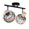 Lampa sufitowa CANDELLUX Tajga 92-12203 Czarny Maksymalna moc żarówki [W] 2 x 40