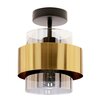 Lampa sufitowa CANDELLUX Spiega 31-09487 Czarno-złoty